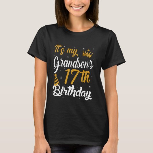 孫の17歳の誕生日おめでとう 2008年 17歳 Tシャツ (正面)