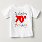 孫の70番目の誕生日だ ベビーTシャツ (正面)