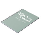 孫のKeepsake Journalへの手紙 ノートブック (左側)