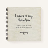 孫のKeepsake Journalへの手紙 ノートブック (正面)