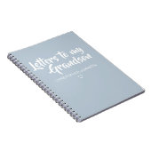 孫のKeepsake Journalへの手紙 ノートブック (右側)
