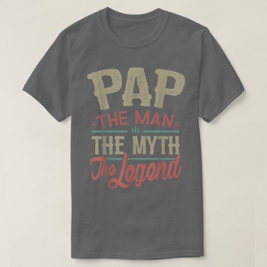 孫のMens Pap T脚の神話パップ Tシャツ (デザイン正面)