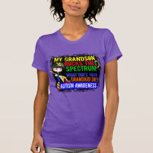 孫はスペクトルの自閉症を揺すります Tシャツ