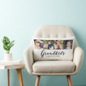 孫は生命に壮大でかわいい写真のコラージュをします ランバークッション (椅子)