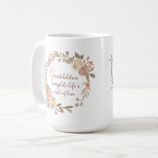 孫は生命の円のコーヒー・マグを完了します コーヒーマグカップ (正面左)