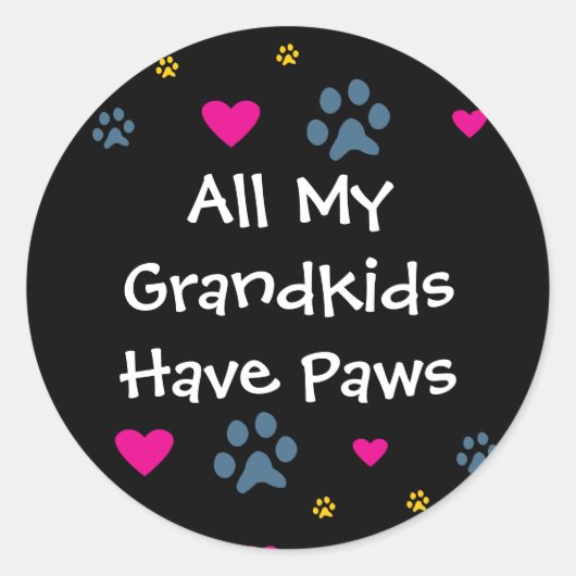 孫は皆足を持っている ラウンドシール (正面)