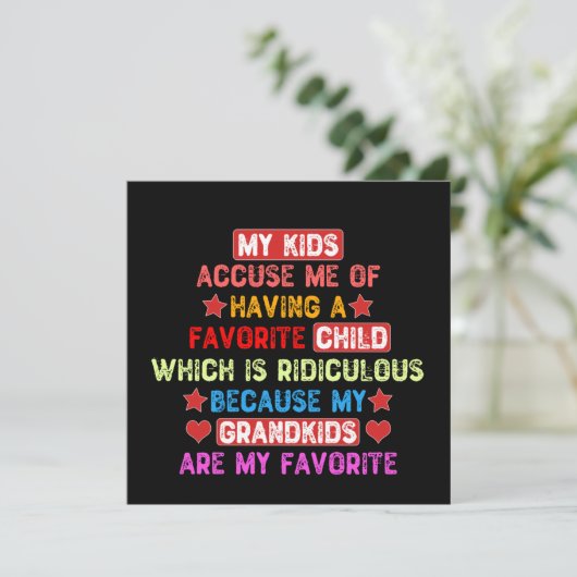 孫は私のお気に入りの祖母 招待状 (スタンド正面)