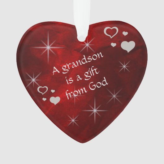孫は贈り物 オーナメント (正面)