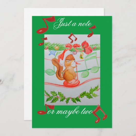 孫へのクリスマスカード シーズンカード (正面/裏面)