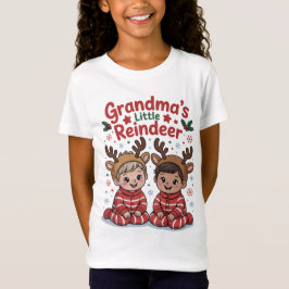 孫へのクリスマスプレゼント トナカイTシャツ Tシャツ