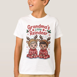 孫へのクリスマスプレゼント トナカイTシャツ Tシャツ