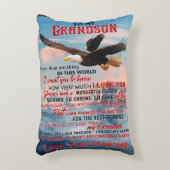 孫への手紙贈り物ラブ男の赤ちゃん贈与アイディア アクセントクッション (正面(垂直))