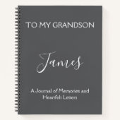 孫への手紙：知恵の言葉、愛 ノートブック (正面)