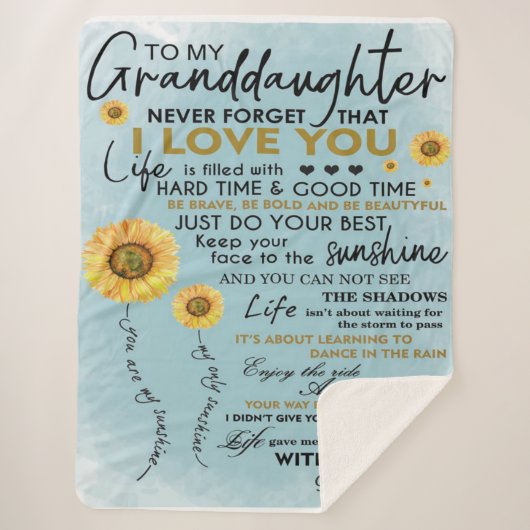 孫への贈り物、孫への誕生日贈り物 シェルパブランケット (正面)