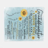 孫への贈り物、孫への誕生日贈り物 フリースブランケット (正面(横))