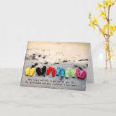 孫または祖父母のための挨拶状 カード (黄色い花)