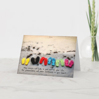 孫または祖父母のための挨拶状 カード