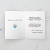 孫カスタマイズ素晴らし誕生日詩カード 案内状 (内部)