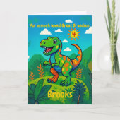 孫カスタマイズ素晴らし誕生日詩カード 案内状 (正面)