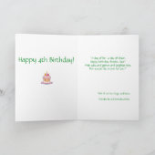 孫カスタマイズ素晴らし誕生日詩カード 案内状 (内部)