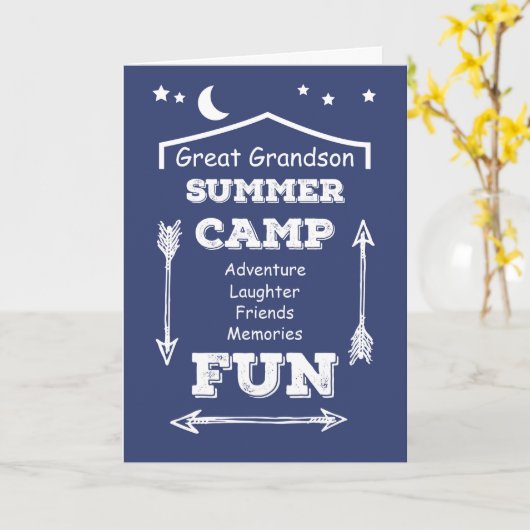 孫キャプ素晴らしンおもしろいネイビー考えブルー カード (黄色い花)