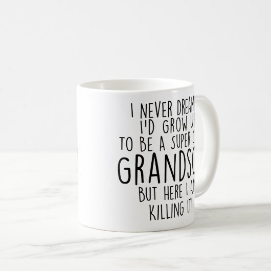 孫ギフト孫への皮肉なおもしろい贈り物 コーヒーマグカップ (正面右)