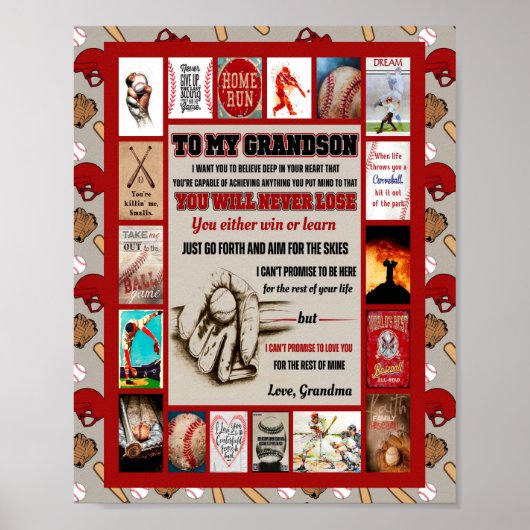 孫ギフト |おばあちゃんの孫愛へ ポスター (正面)