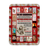 孫ギフト |おばあちゃんの孫愛へ マグネット (縦)