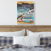 孫ギフト |祖父から孫への手紙 キャンバスプリント (インサイチュ (寝室))