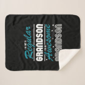 孫ギフト |私は普通の孫ではない シェルパブランケット (正面(横))