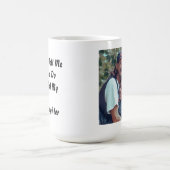 孫クリスマスの孫の写真ギフト コーヒーマグカップ (中央)