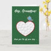 孫ゴルフスポーツハートバレンタインプレティーン カード (黄色い花)