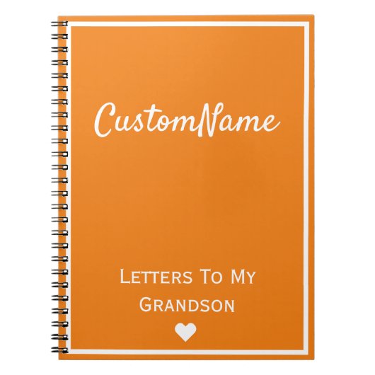 孫ジャーナルへの手紙 ノートブック (正面)