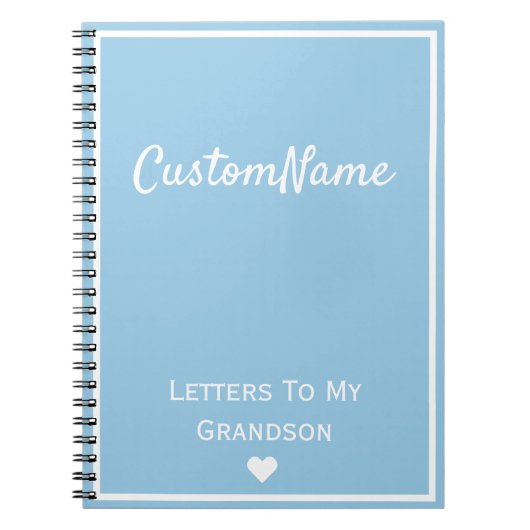 孫ジャーナルへの手紙 ノートブック (正面)