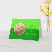 孫ハッピーセントパトリックの日 カード (黄色い花)