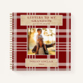 孫バッファロープレイドの木の写真への手紙 ノートブック (正面)