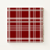 孫バッファロープレイドの木の写真への手紙 ノートブック (裏面)