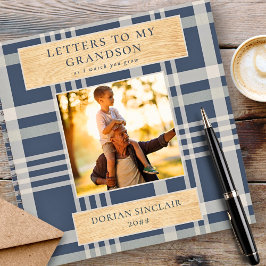 孫バッファロープレイドの木の写真への手紙 ノートブック