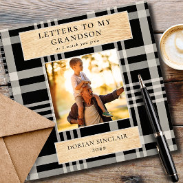 孫バッファロープレイドの木の写真への手紙 ノートブック