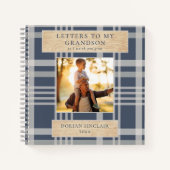 孫バッファロープレイドの木の写真への手紙 ノートブック (正面)