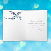 孫バレンタインデーのかわいいホワイトドラゴン カード