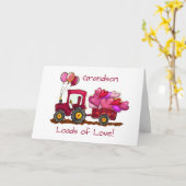 孫バレンタイン愛とハートのロード カード (黄色い花)