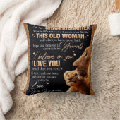 孫パーソナライズされたから孫娘への手紙 クッション (ブランケット)