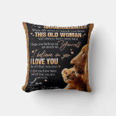 孫パーソナライズされたから孫娘への手紙 クッション (正面)
