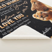 孫パーソナライズされたから孫娘への手紙 シェルパブランケット (3/4)