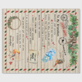 孫パーソナライズされたに宛てた手紙 ラッピングペーパー (フラット)