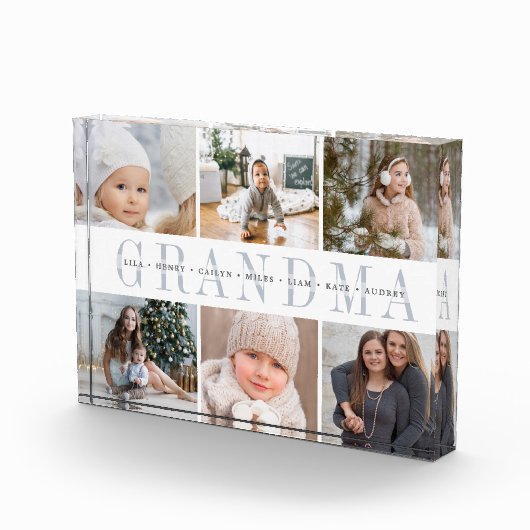 孫パーソナライズされた写真丁合ブロック フォトブロック (右)