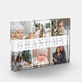 孫パーソナライズされた写真丁合ブロック フォトブロック (左)