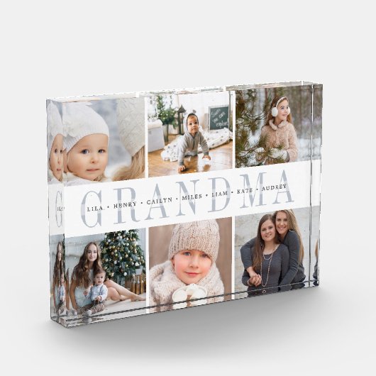 孫パーソナライズされた写真丁合ブロック フォトブロック (左)