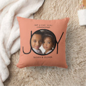 孫パーソナライズされた名写真おばあちゃん クッション (ブランケット)